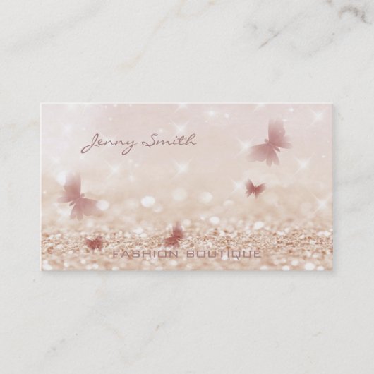 Beruflicher, eleganter Buketschmetterling Visitenkarte (Vorderseite)