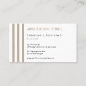 Beruflicher, eleganter Designer Visitenkarte (Rückseite)