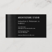 Beruflicher, eleganter Designer Visitenkarte (Rückseite)