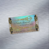 Beruflicher, eleganter Doppel-Schere-Wattebereich Magnetische Visitenkarte (Beispiel)