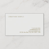 Beruflicher eleganter einfacher kreativer visitenkarte (Rückseite)