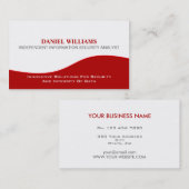 Beruflicher eleganter einzigartiger visitenkarte (Vorne/Hinten)