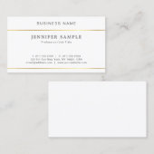 Beruflicher eleganter Entwurfs-modernes schlichtes Visitenkarte (Vorne/Hinten)