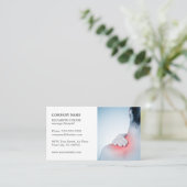 Beruflicher Eleganter Foto Massage Therapist Visitenkarte (Stehend Vorderseite)