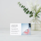 Beruflicher Eleganter Foto Massage Therapist Visitenkarte (Stehend Vorderseite)