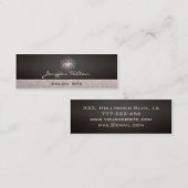 Beruflicher eleganter, glänzender Kronleuchter Mini Visitenkarte (Vorne/Hinten)