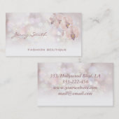 Beruflicher, eleganter Glitzer bokeid Orchid Visitenkarte (Vorne/Hinten)