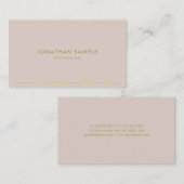 Beruflicher, eleganter Goldtext Moderner Minimalis Visitenkarte (Vorne/Hinten)