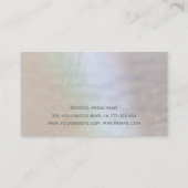 Beruflicher, eleganter, holografischer Kronleuchte Visitenkarte (Rückseite)