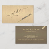 Beruflicher, eleganter Imitat Goldautor Visitenkarte (Vorne/Hinten)