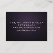 Beruflicher eleganter Kronleuchter Visitenkarte (Rückseite)