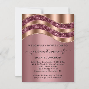 Beruflicher Eleganter Kupfer-QRCode Pink mit schwa