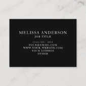 Beruflicher eleganter Marmor Visitenkarte (Rückseite)
