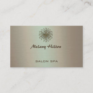 Beruflicher eleganter Metallausseher Visitenkarte