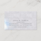 Beruflicher eleganter moderner Architekt Visitenkarte (Rückseite)