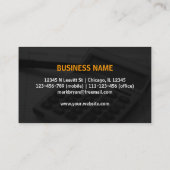 Beruflicher eleganter moderner grauer Buchhalter Visitenkarte (Rückseite)