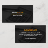 Beruflicher eleganter moderner grauer Buchhalter Visitenkarte (Vorne/Hinten)