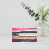 Beruflicher eleganter, moderner HolzLook #25 Visitenkarte (Stehend Vorderseite)