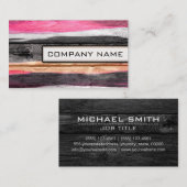 Beruflicher eleganter, moderner HolzLook #25 Visitenkarte (Vorne/Hinten)