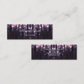 Beruflicher eleganter moderner LuxusGlitter Mini Visitenkarte (Vorne/Hinten)