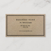 Beruflicher eleganter, moderner Monogram-Beige San Visitenkarte (Rückseite)