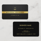 Beruflicher eleganter moderner Schwarz-u. Visitenkarte (Vorne/Hinten)