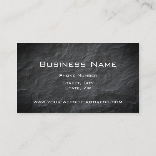 Beruflicher eleganter moderner schwarzer visitenkarte (Rückseite)