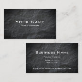 Beruflicher eleganter moderner schwarzer visitenkarte (Vorne/Hinten)