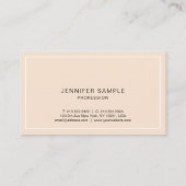 Beruflicher eleganter moderner Silk Endluxus Visitenkarte (Rückseite)