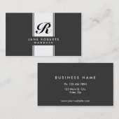 Beruflicher, eleganter Monogram-Makeup-Künstler Sc Visitenkarte (Vorne/Hinten)