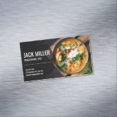 Beruflicher Eleganter Persönlicher Koch Catering Magnetische Visitenkarte (Beispiel)