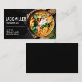 Beruflicher Eleganter Persönlicher Koch Catering Visitenkarte (Vorne/Hinten)