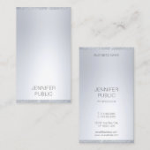 Beruflicher Eleganter Silver Glitzer Moderner, ein Visitenkarte (Vorne/Hinten)