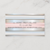 Beruflicher eleganter Streifen, Lippen Visitenkarte (Rückseite)