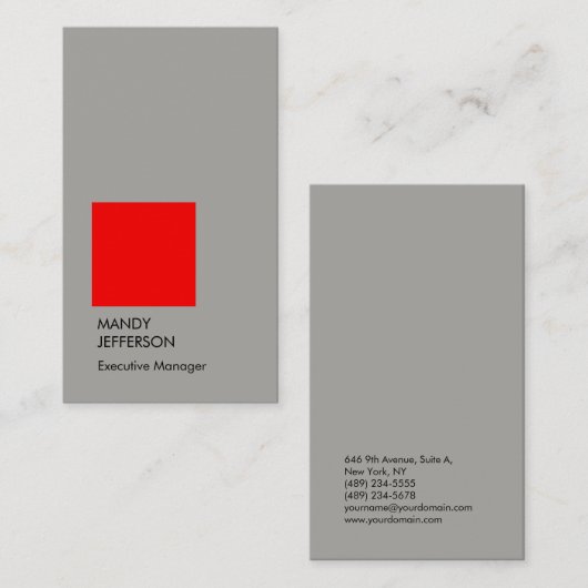 Beruflicher, eleganter und luxuriöser Luxus Visitenkarte (Vorne/Hinten)