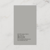 Beruflicher, eleganter und luxuriöser Luxus Visitenkarte (Rückseite)