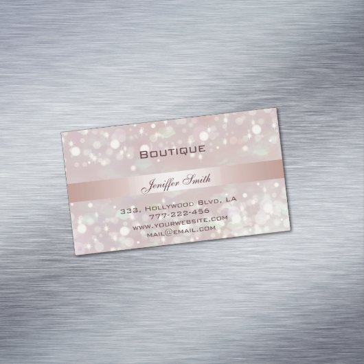Beruflicher, eleganter und moderner Chic-Glanz Magnetische Visitenkarte (Beispiel)