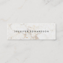 Beruflicher, eleganter weißer Marmor Mini Visitenkarte