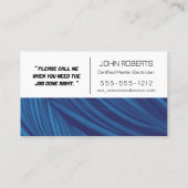 Beruflicher Elektriker mit QR-Code Visitenkarte (Rückseite)