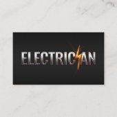 Beruflicher Elektrischer Unternehmer - Elektriker Visitenkarte (Vorderseite)