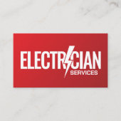 Beruflicher Elektrischer Unternehmer - Elektriker Visitenkarte (Vorderseite)