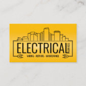Beruflicher Elektrischer Unternehmer - Elektriker Visitenkarte (Vorderseite)