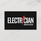 Beruflicher Elektrischer Unternehmer - Elektriker Visitenkarte (Vorderseite)