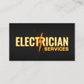 Beruflicher Elektrischer Unternehmer - Elektriker Visitenkarte (Vorderseite)