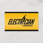 Beruflicher Elektrischer Unternehmer - Elektriker Visitenkarte (Vorderseite)