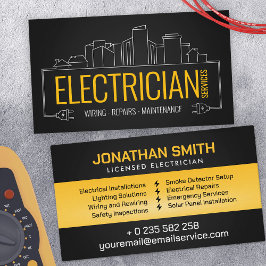 Beruflicher Elektrischer Unternehmer - Elektriker Visitenkarte