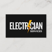Beruflicher Elektrischer Unternehmer - Elektriker Visitenkarte (Vorderseite)