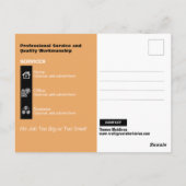 Beruflicher Elektrizitätsdienst Direkt-Mail Postkarte (Rückseite)