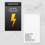 Beruflicher ElektrohandelKompetenzbeleuchtungBolt Visitenkarte (Vorne/Hinten)