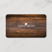 Beruflicher Erbauer-Tischler bearbeitet Visitenkarte (Rückseite)